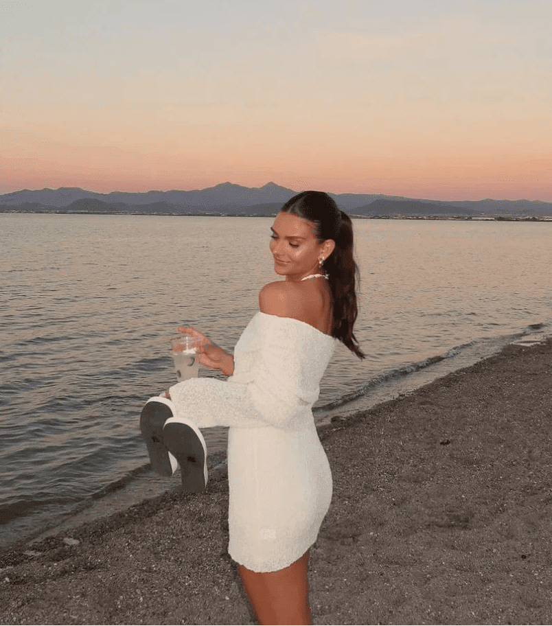 Zaria vestido mini bodycon off-shoulder