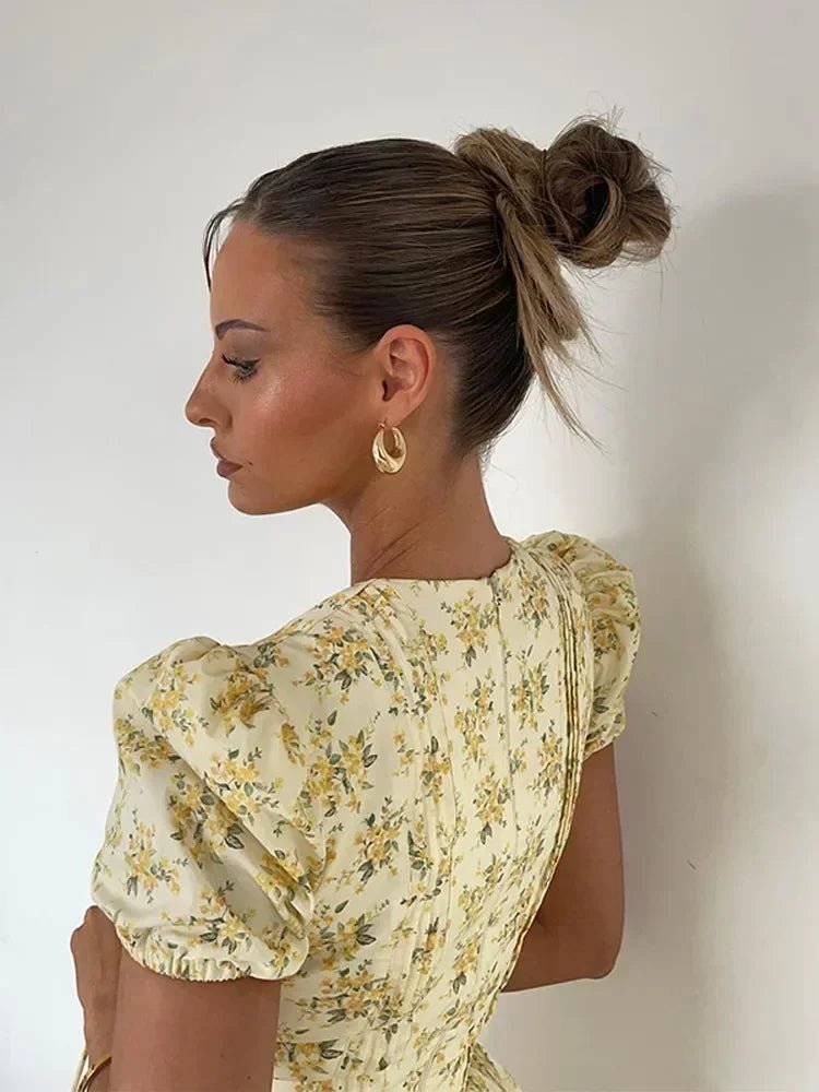 Vestido corto Lory con escote en V