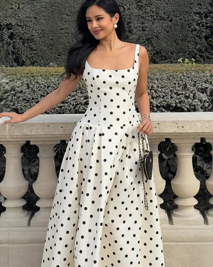 Vestido midi Petra de lunares