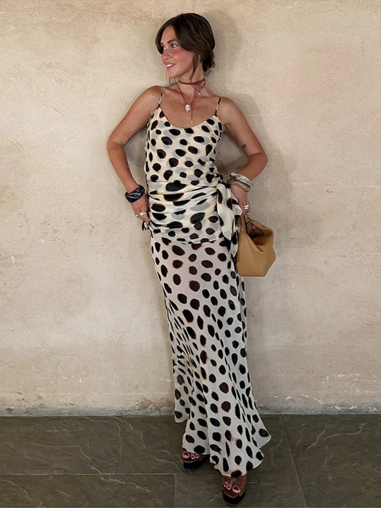 Natasha Printed Slip Dress