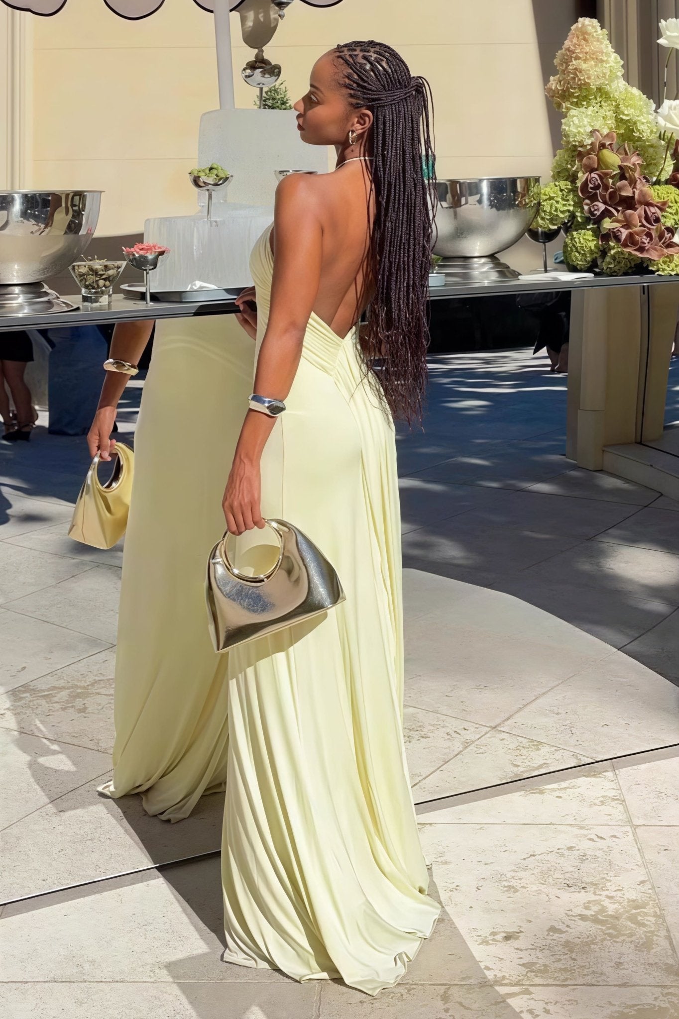 Vestido Effie Halter Mermaid Maxi
