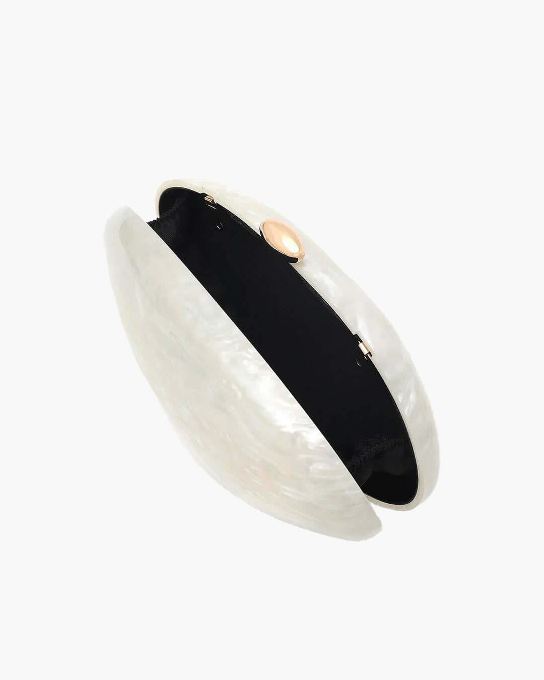 Sophia clutch acrílica con forma de concha