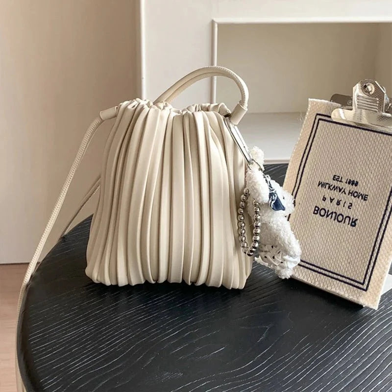 Bolso bandolera mini plisado Sadie