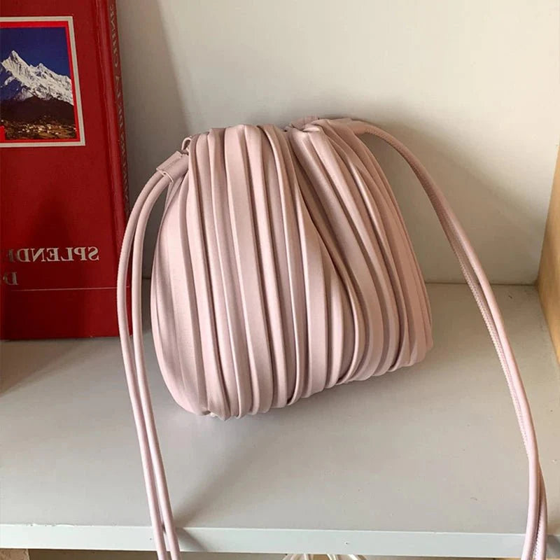 Bolso bandolera mini plisado Sadie