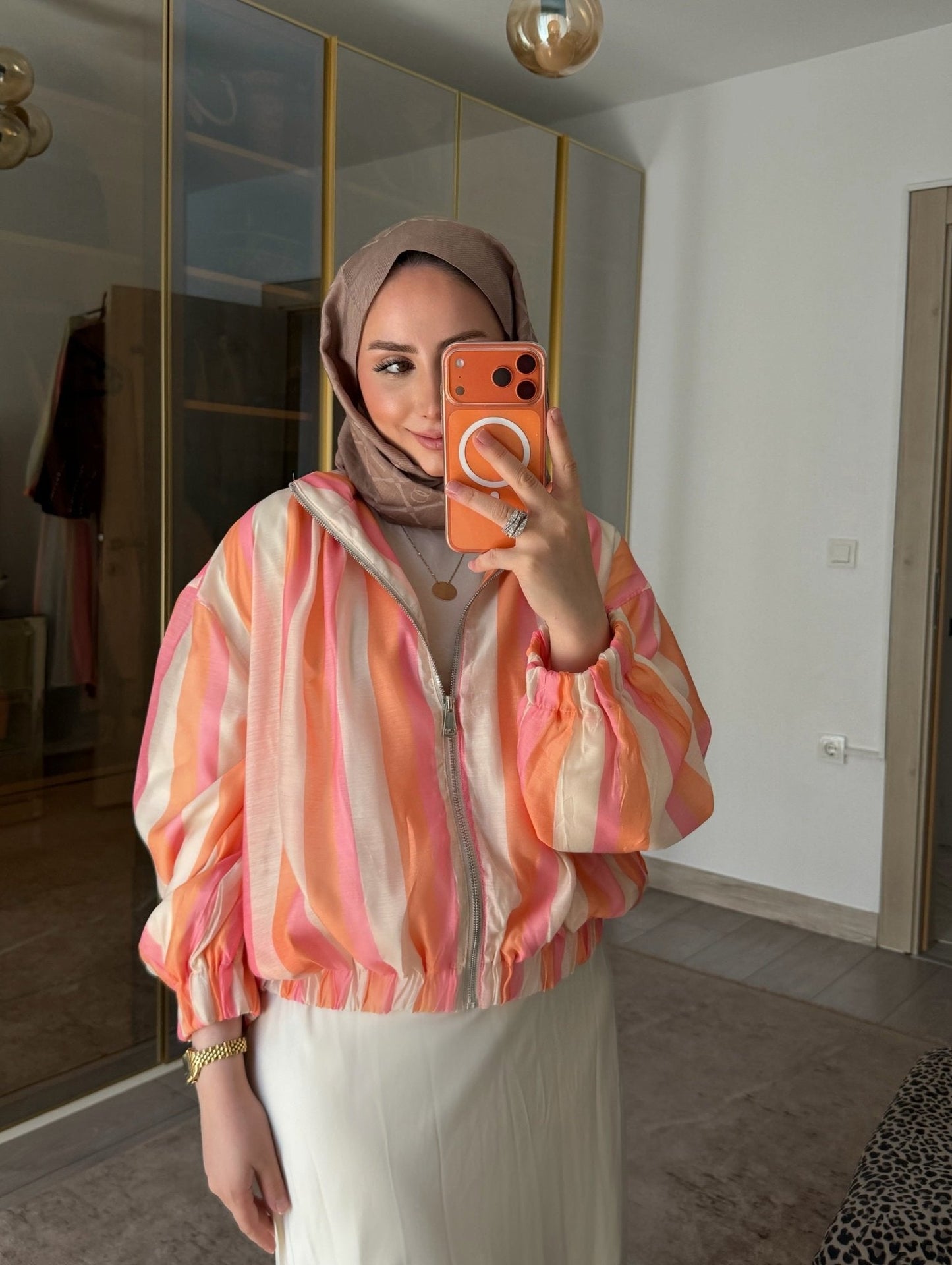 Sarah Candy Bomber Jacket