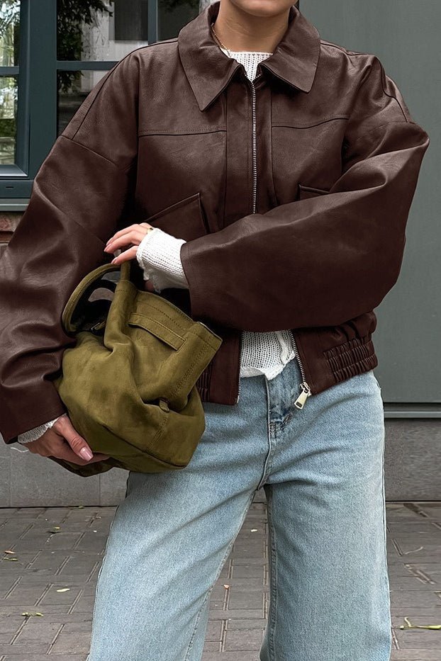 Jenny chaqueta vintage de polipiel