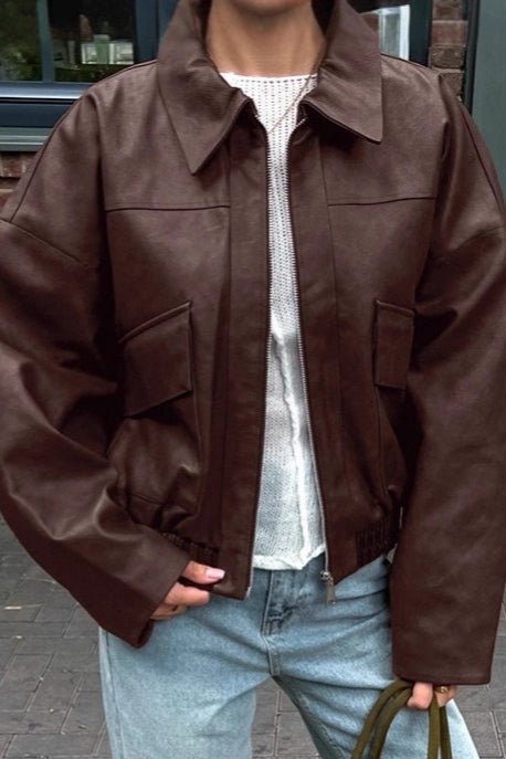 Jenny chaqueta vintage de polipiel