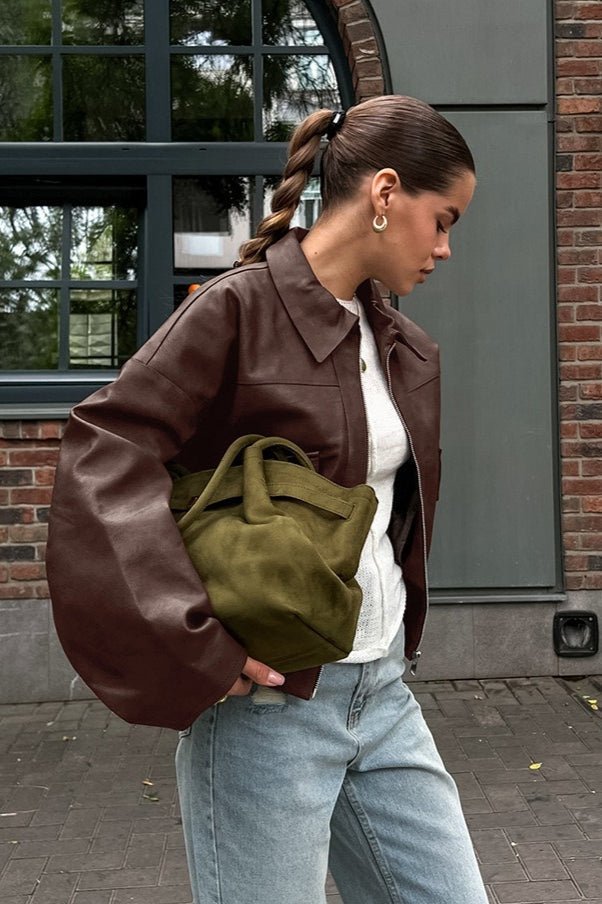 Jenny chaqueta vintage de polipiel
