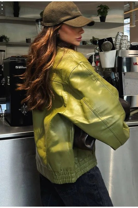 Chaqueta Nina Vintage de cuero sintético