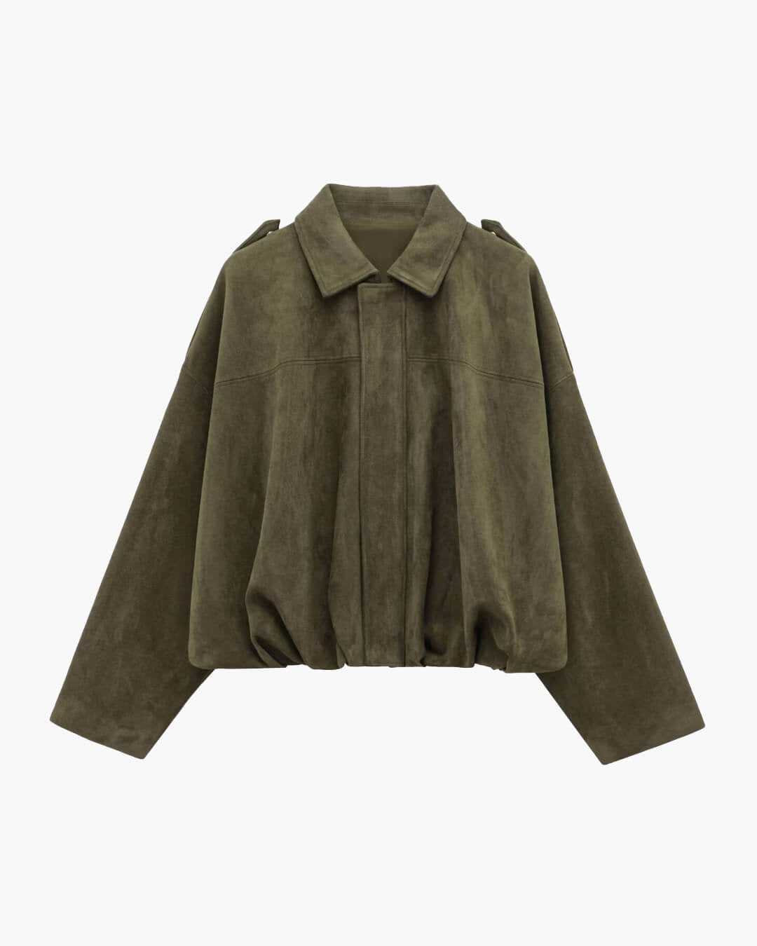 Helen Faux Suede Bomber Jacket
