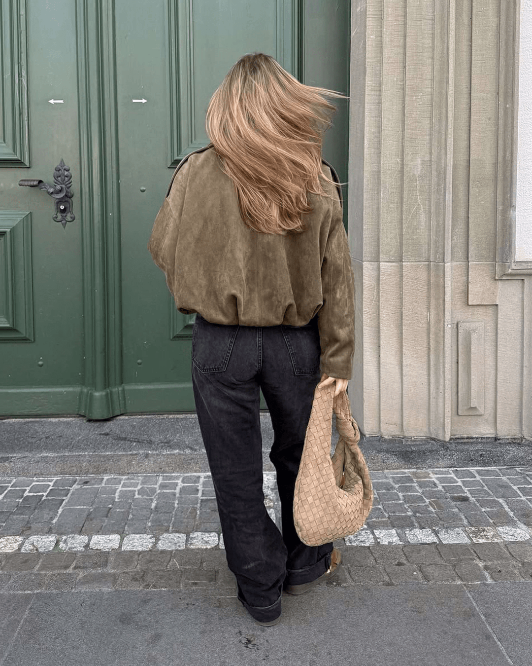Helen Faux Suede Bomber Jacket