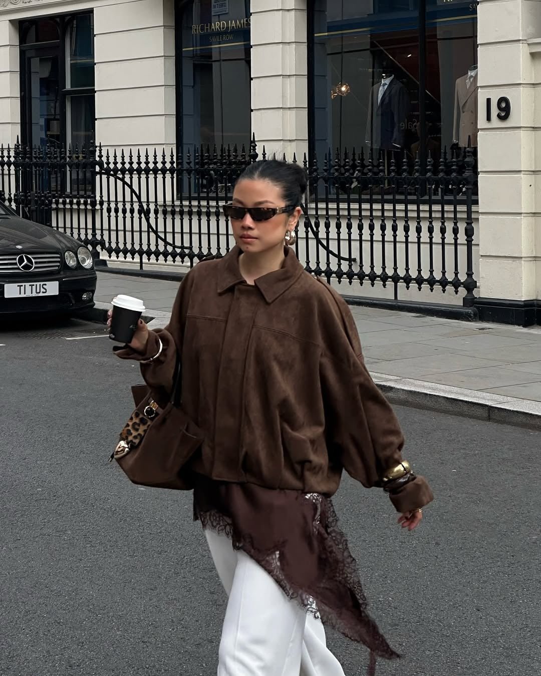 Helen Faux Suede Bomber Jacket