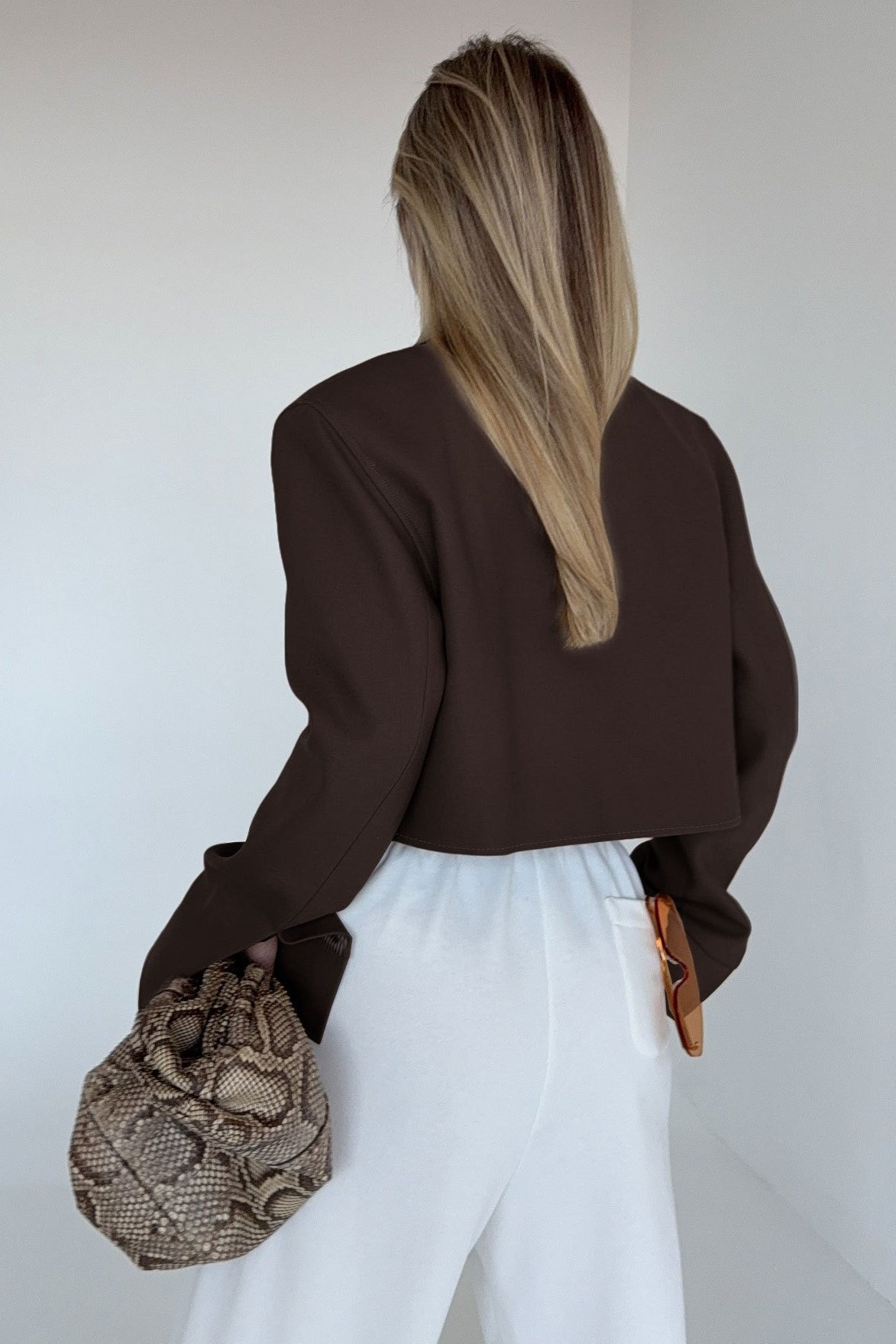 Chaqueta Amelie Marrón con Cremallera