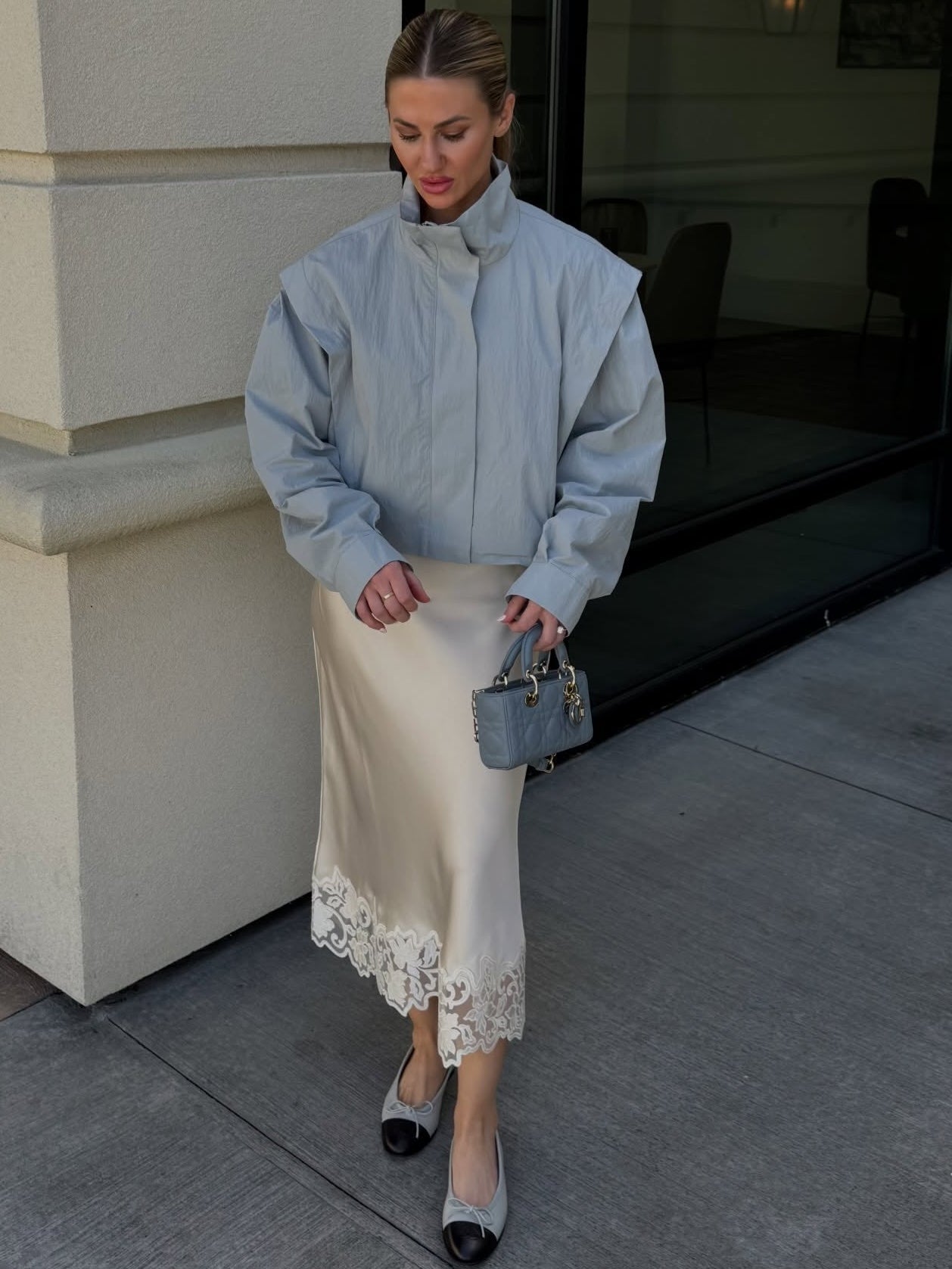 Natalie Cropped Windbreaker Jacket