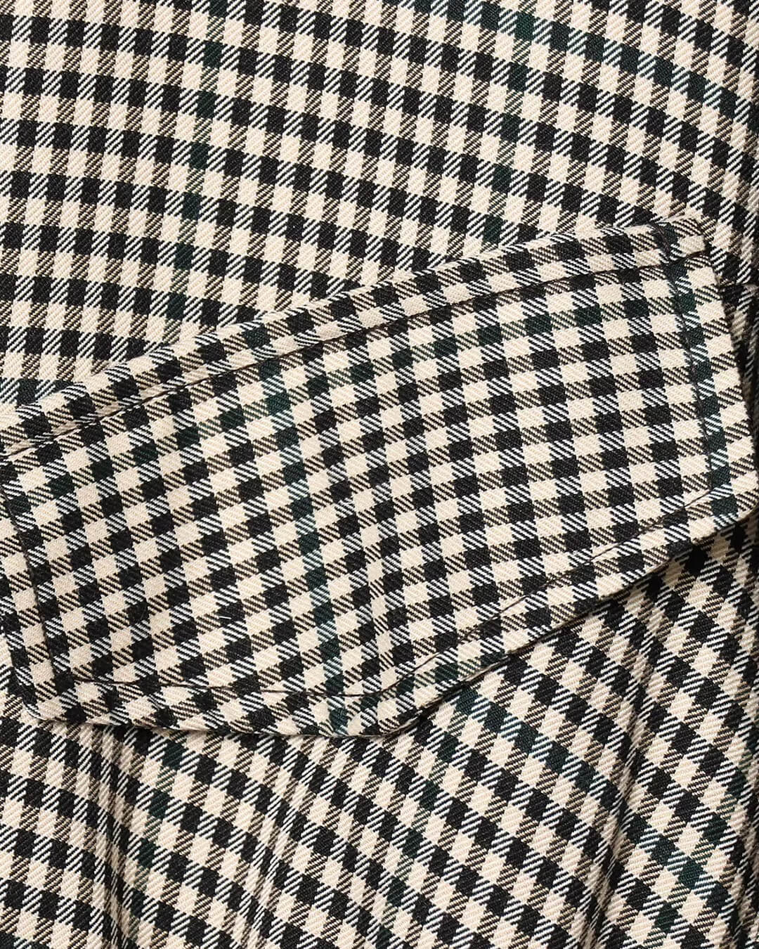 Lisa High Neck Checked Bomber Jacket