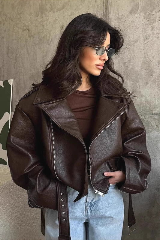 Chaqueta de cuero vegano Stellina