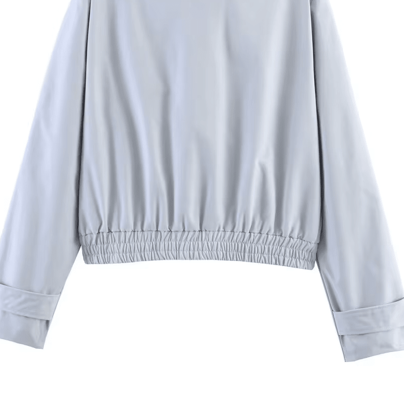 Chaqueta Carla con Cremallera y Cuello Alto