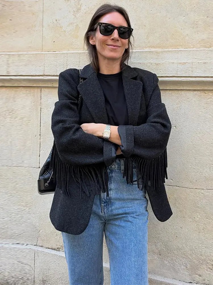Blazer Claudia con flecos