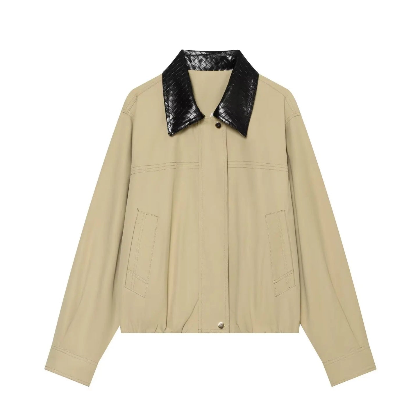 Chaqueta bomber Layla con cuello de contraste