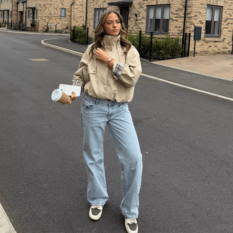 Leah Casual Stand Collar Jacket
