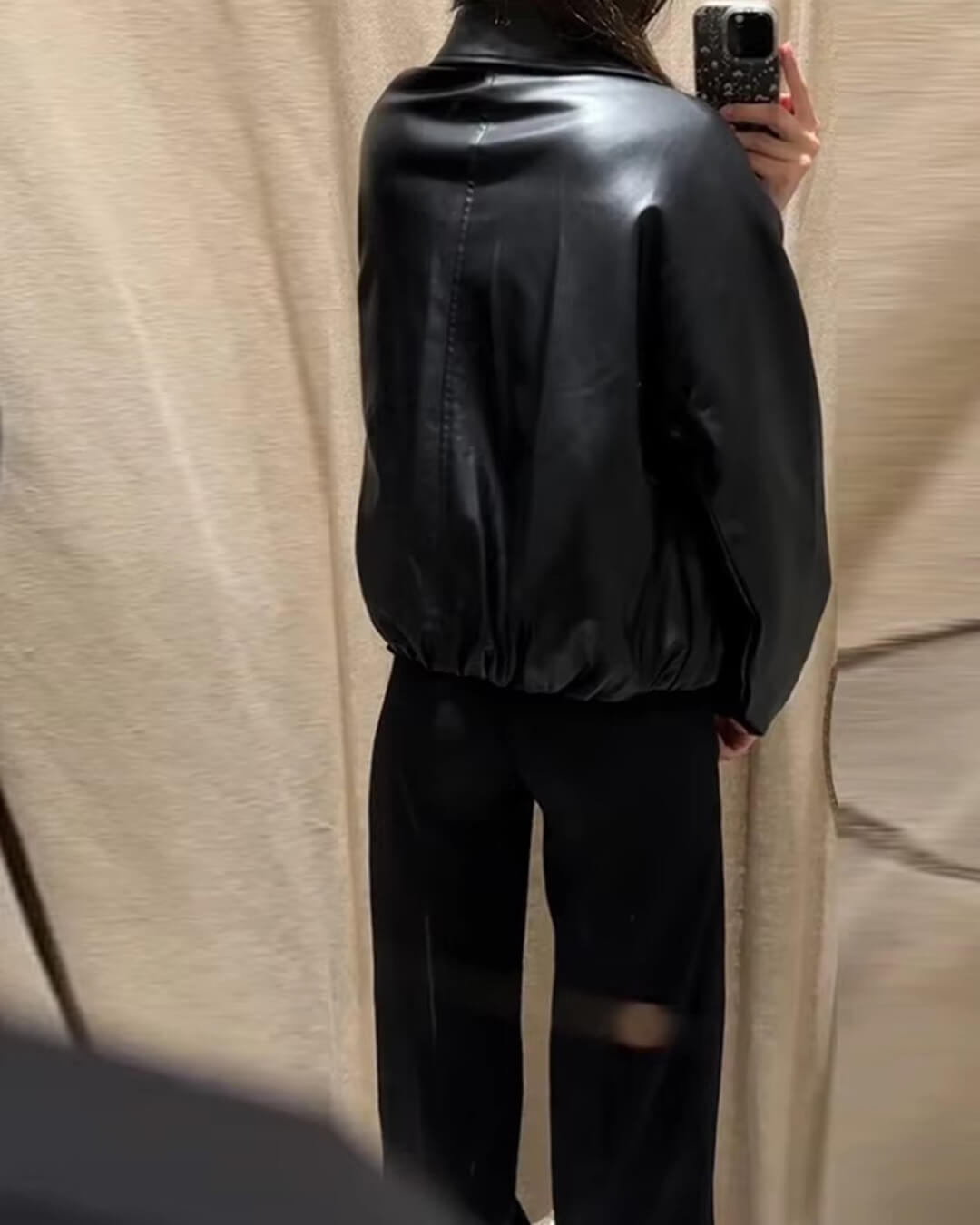 Cazadora bomber Sienna en piel sintética