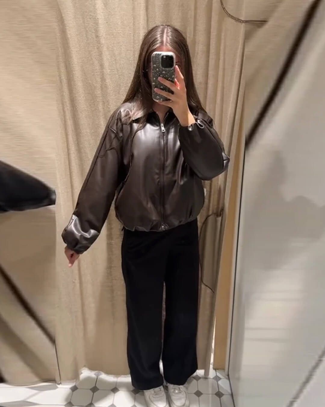 Cazadora bomber Sienna en piel sintética