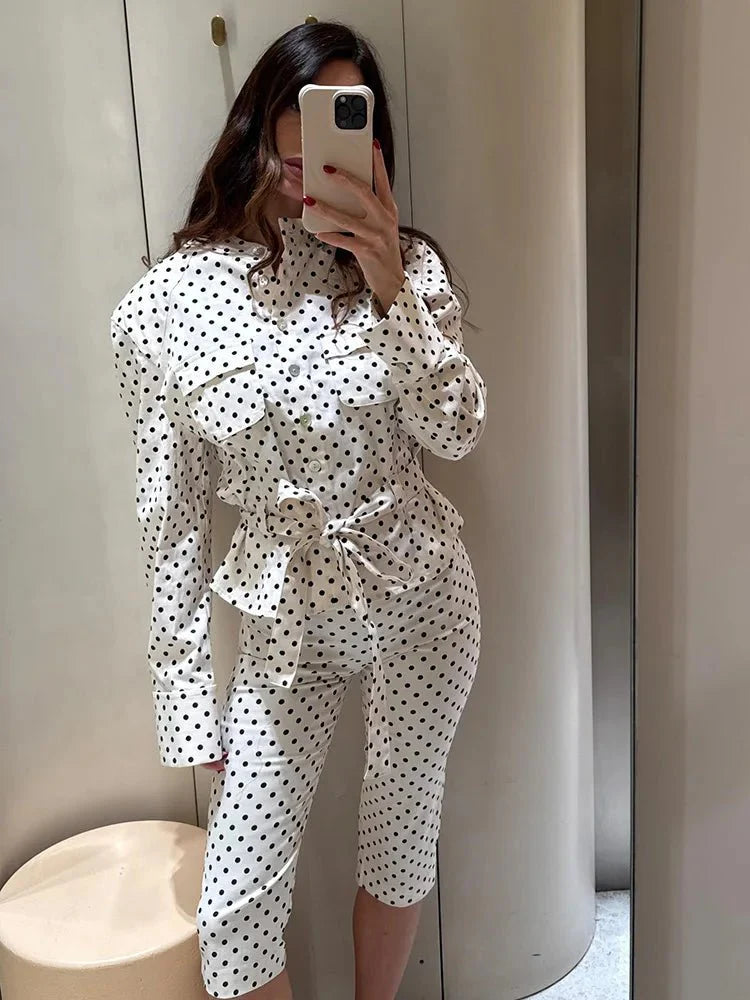 Conjunto Capri Marianne de lunares