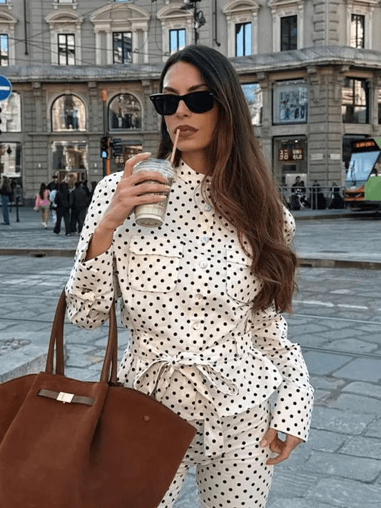 Conjunto Capri Marianne de lunares