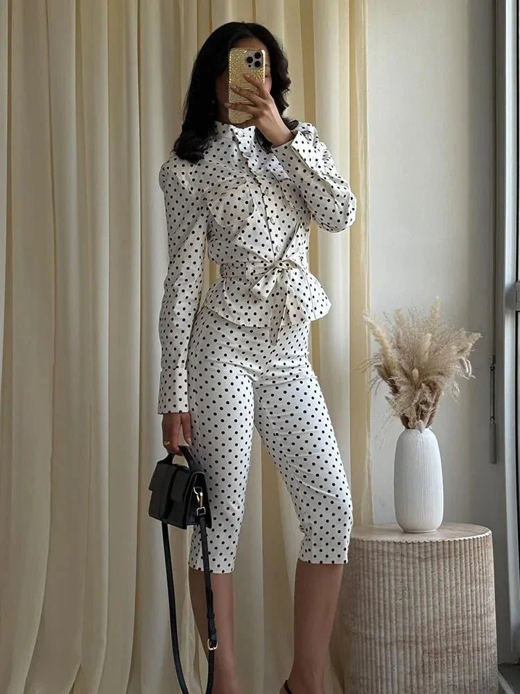 Conjunto Capri Marianne de lunares