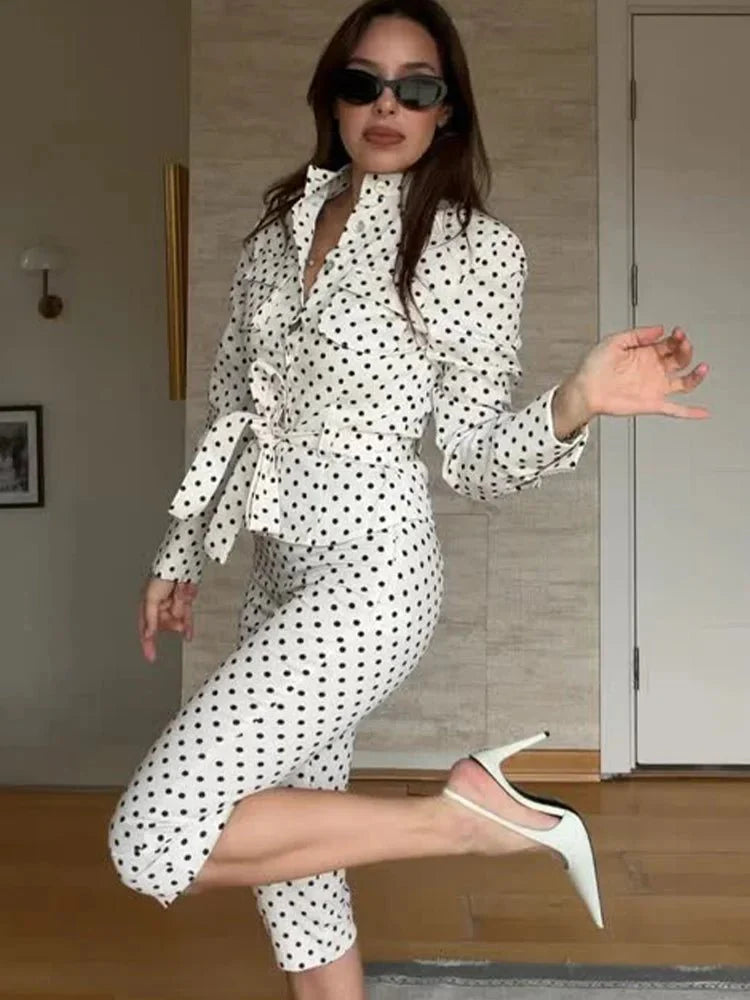 Conjunto Capri Marianne de lunares