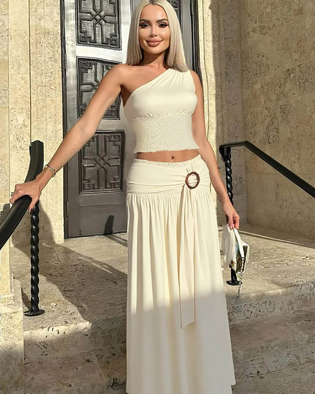 Conjunto falda maxi ceñida Bethany