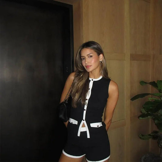 Sarah Conjunto de Shorts Tejidos