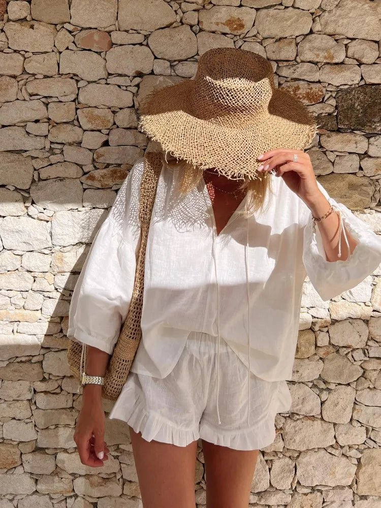 Conjunto de Shorts Sara con Volantes