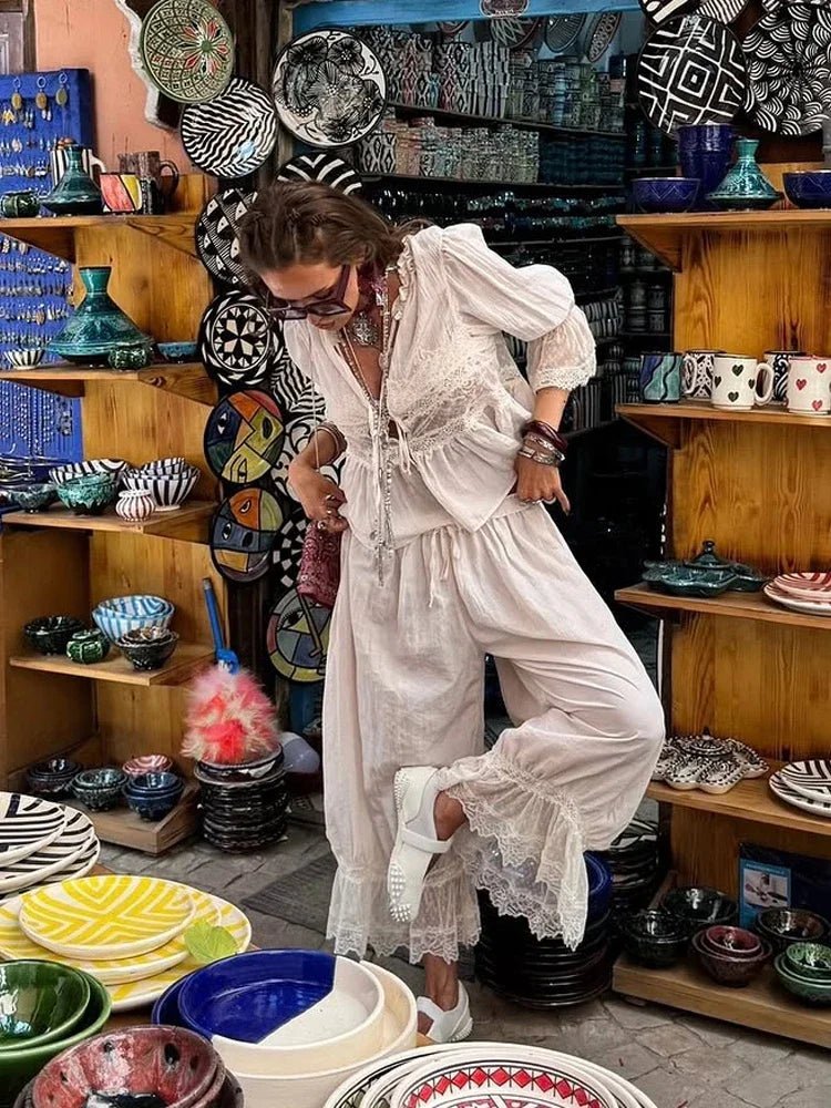 Natasha traje lantern de encaje