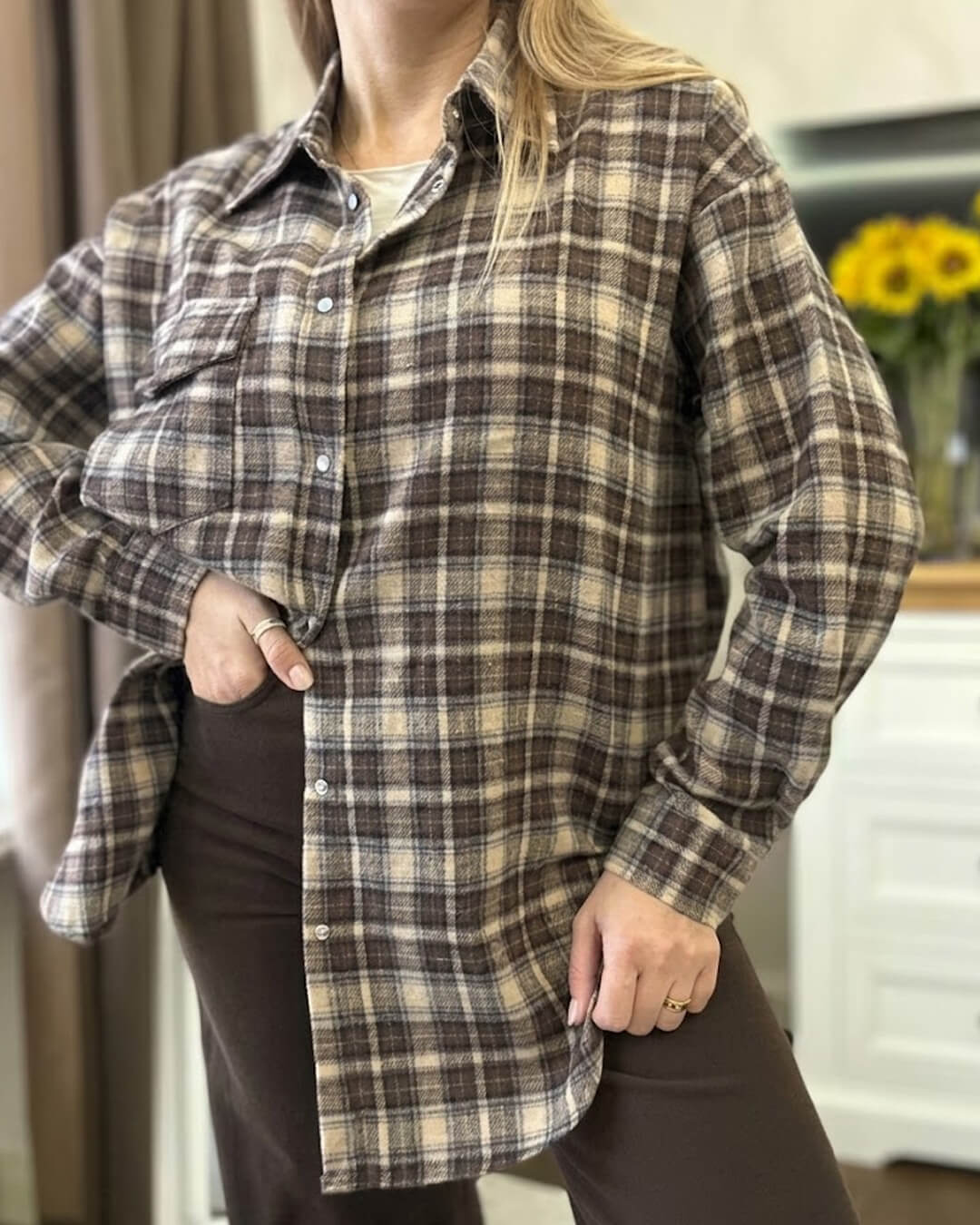 Camisa de cuadros oversize Kate