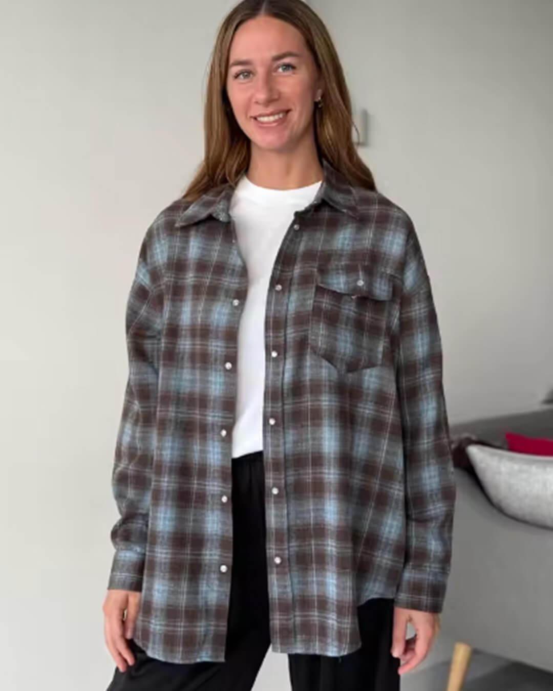 Camisa de cuadros oversize Kate