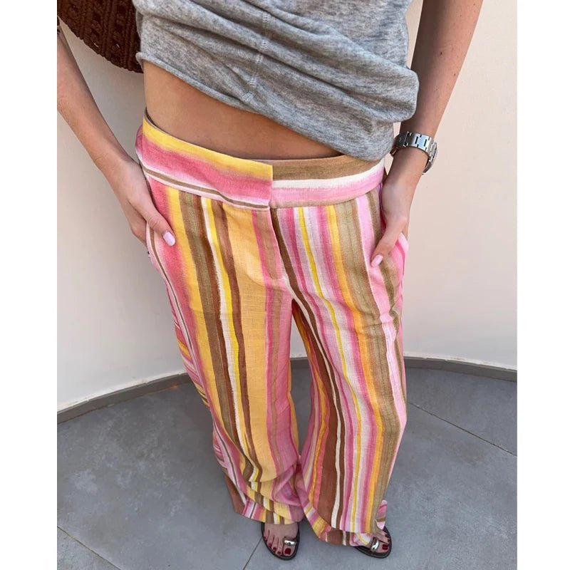 Pantalones palazzo de pierna ancha Sara