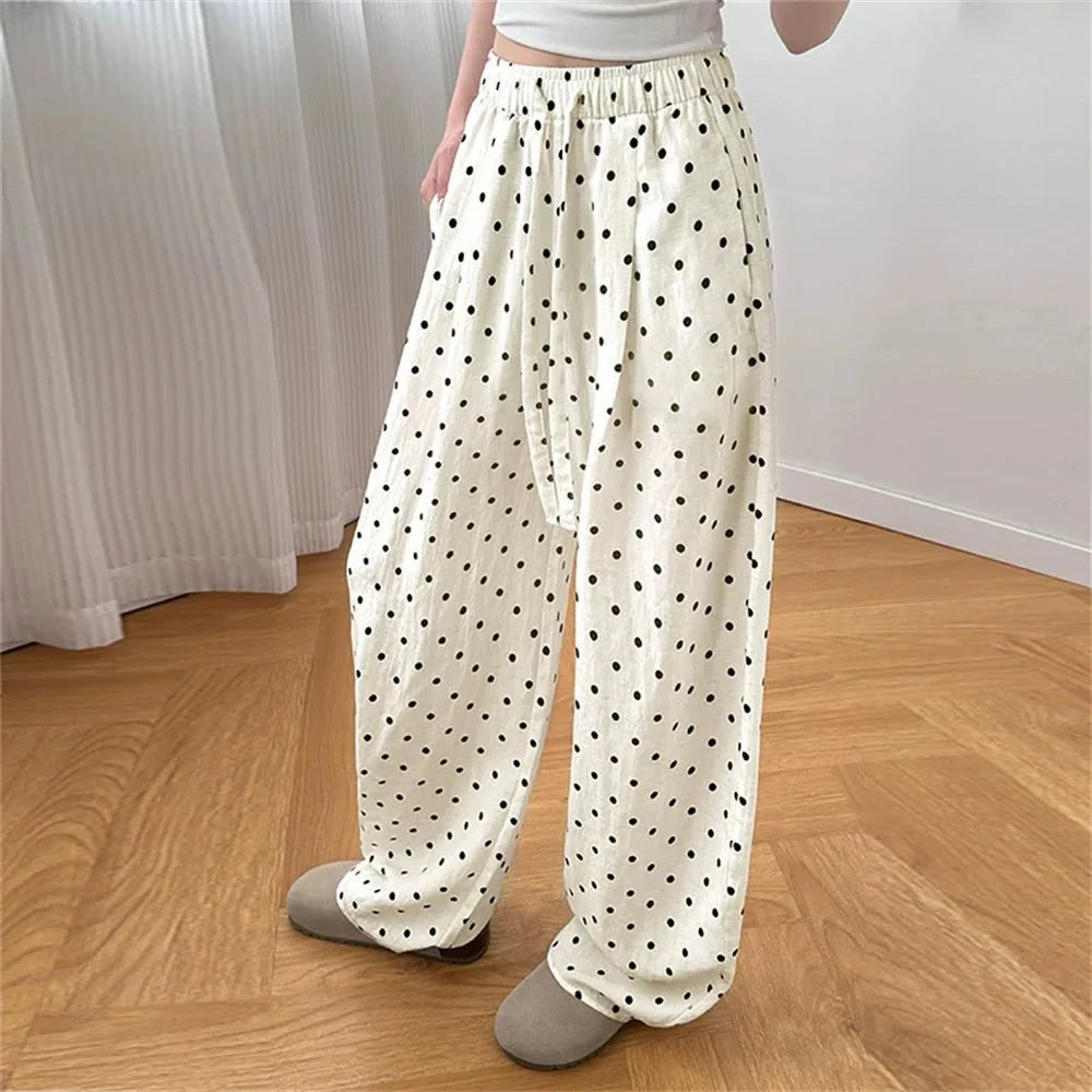Pantalón de lino de pierna ancha Themis