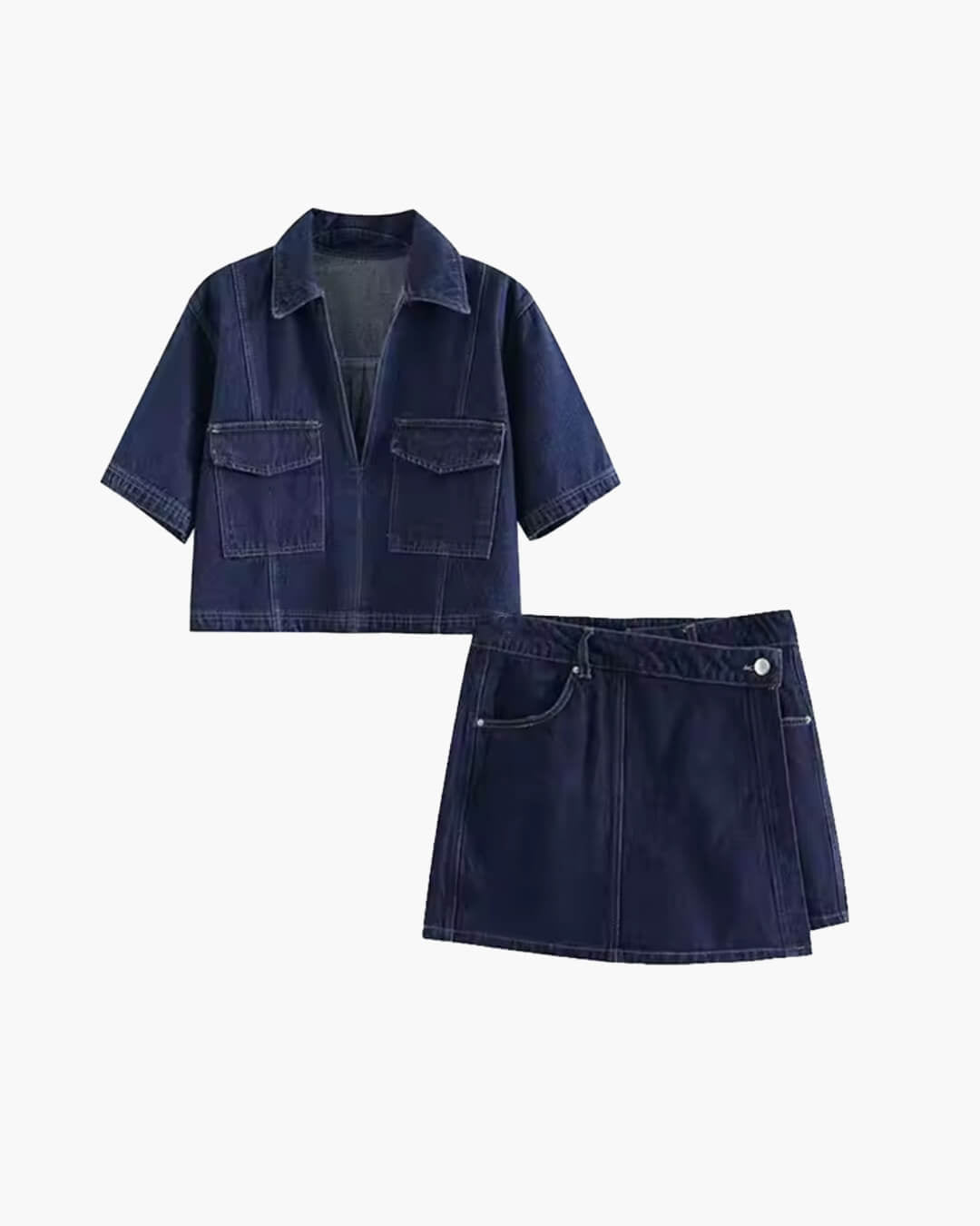 Sophie top corto y conjunto con skort