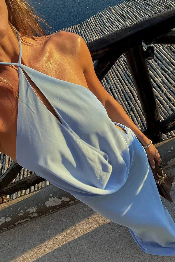 Yasmin Halter Cutout Maxi Set