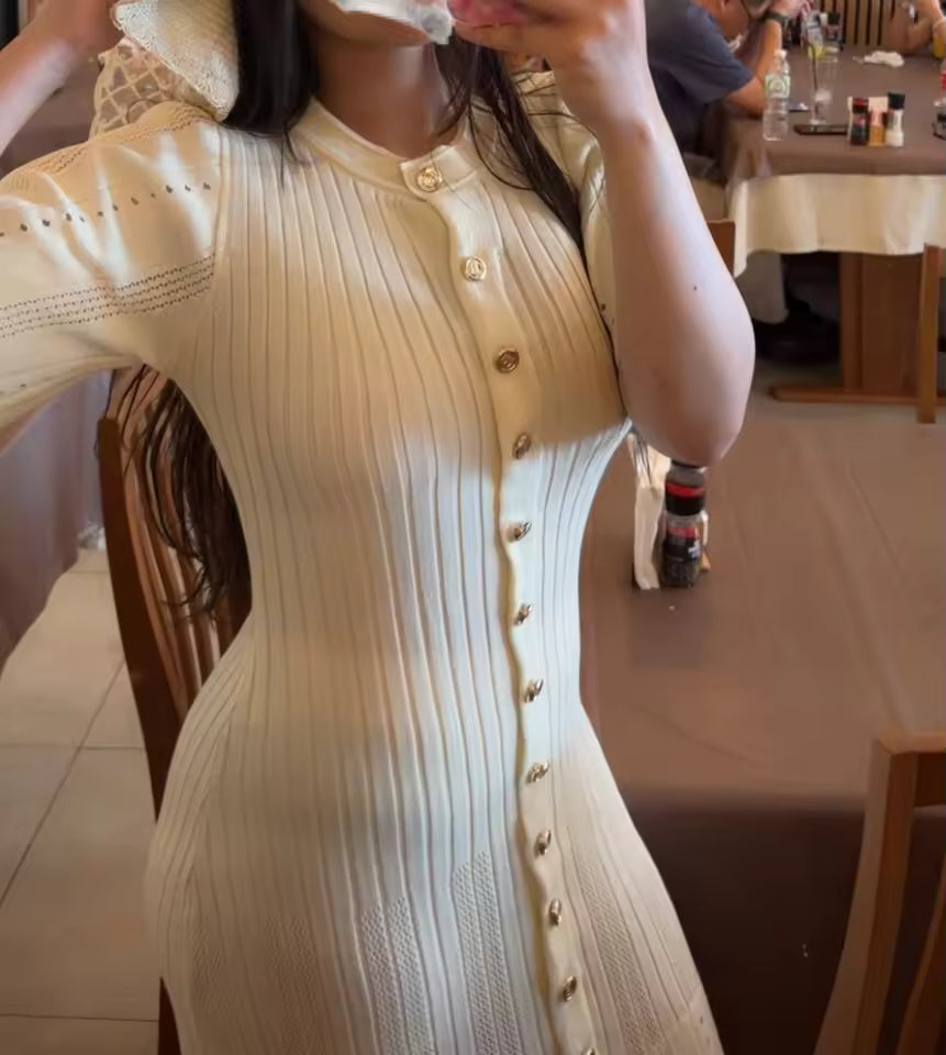 Vestido maxi Shelly ajustado de punto