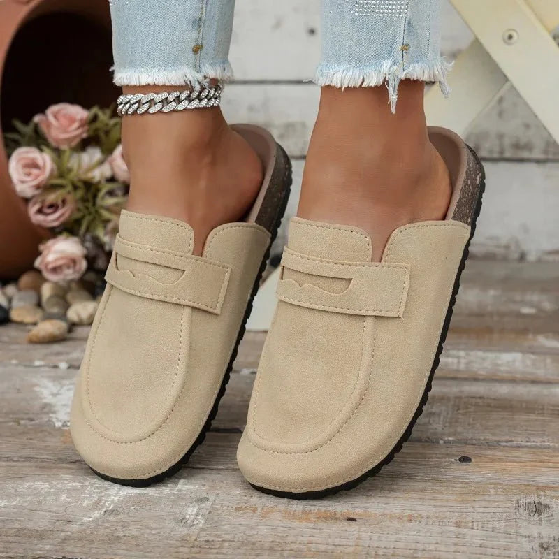 Mules Klea de corcho y ante