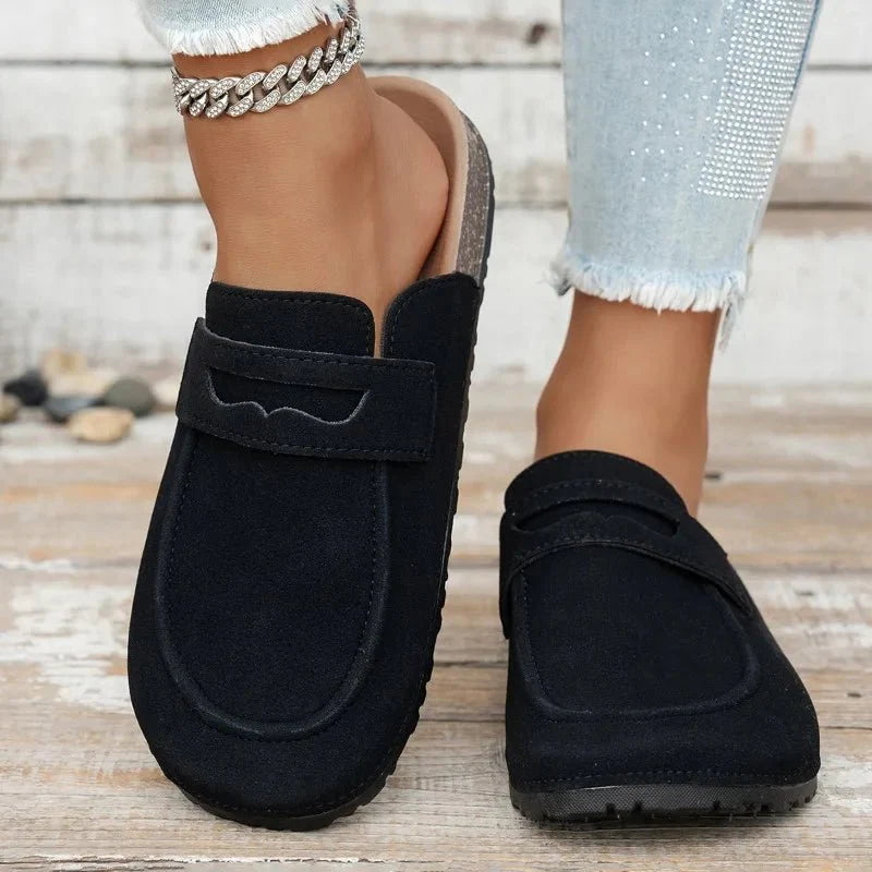 Mules Klea de corcho y ante