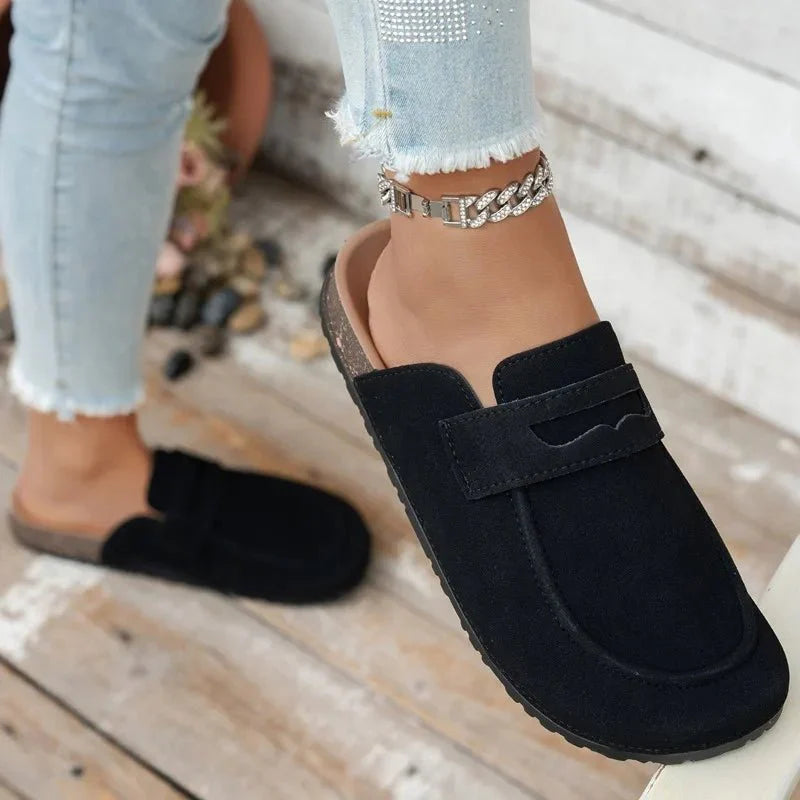 Mules Klea de corcho y ante