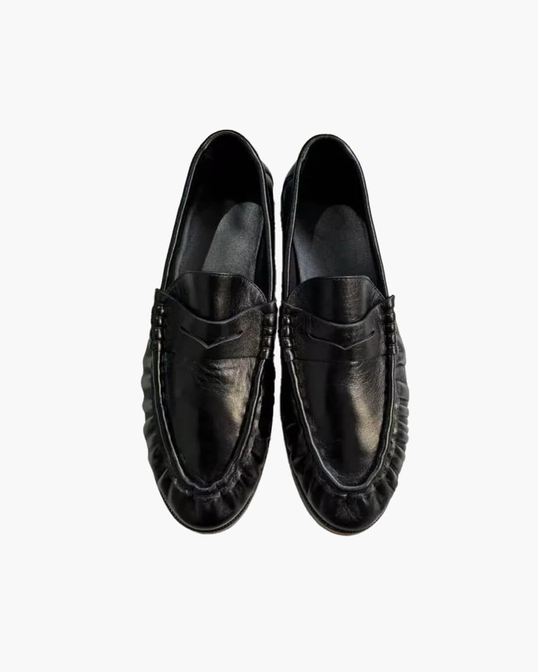 Mocasines sin cordones de imitación de piel Ava