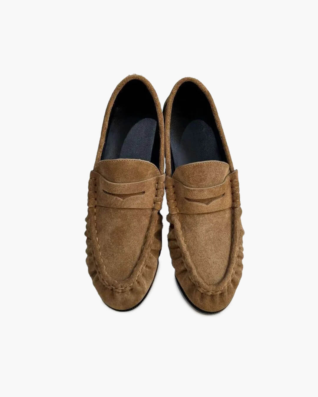 Mocasines sin cordones de imitación de piel Ava