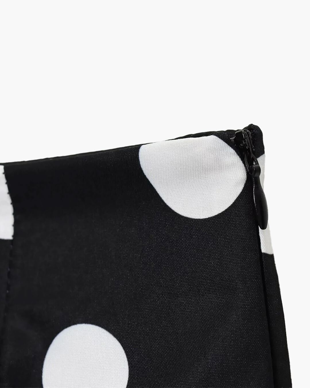 Shorts mini de talle alto Marjorie de lunares