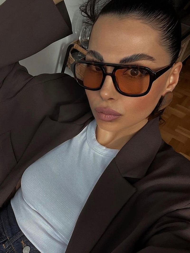 Gafas de sol Monica estilo cat-eye oversize