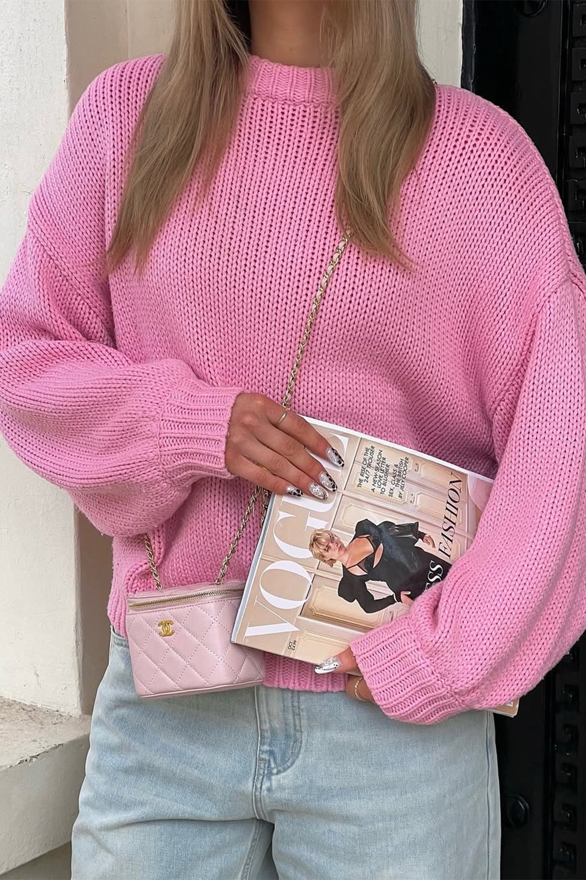 Suéter Sandra de cuello redondo para combinar en capas