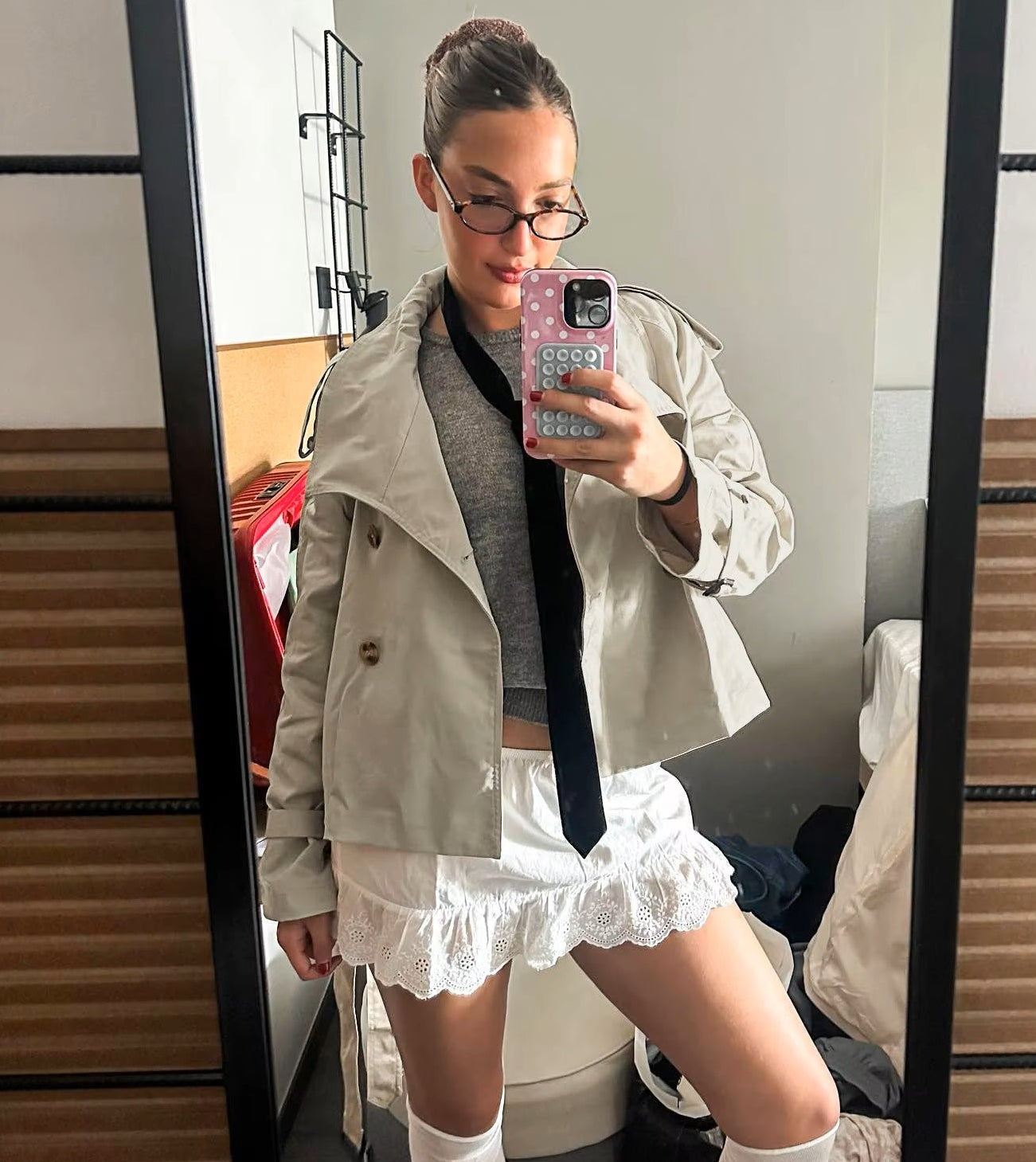 Gabardina Amelie con cinturón